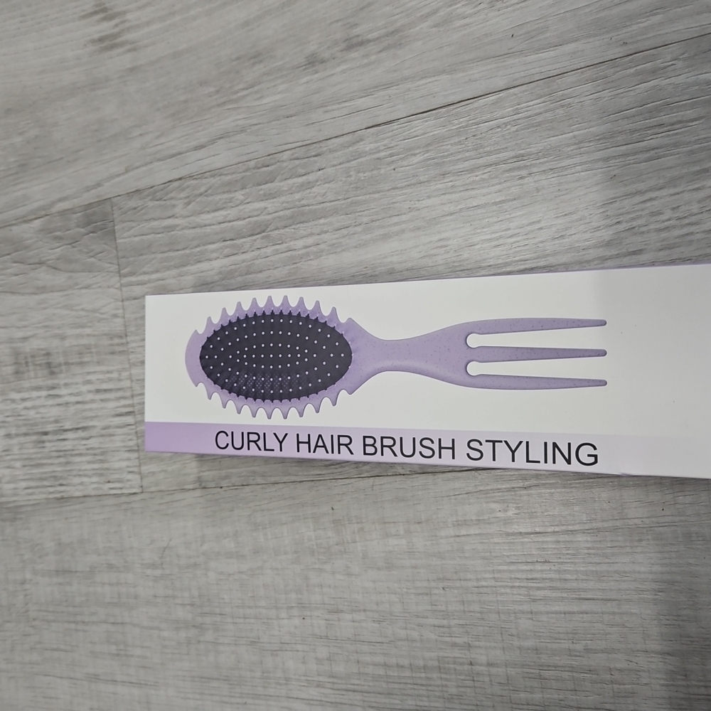 Hairdressing Curly Hair Brush Curl With Fork For Shaping Anyone's Curls. (A-45)
